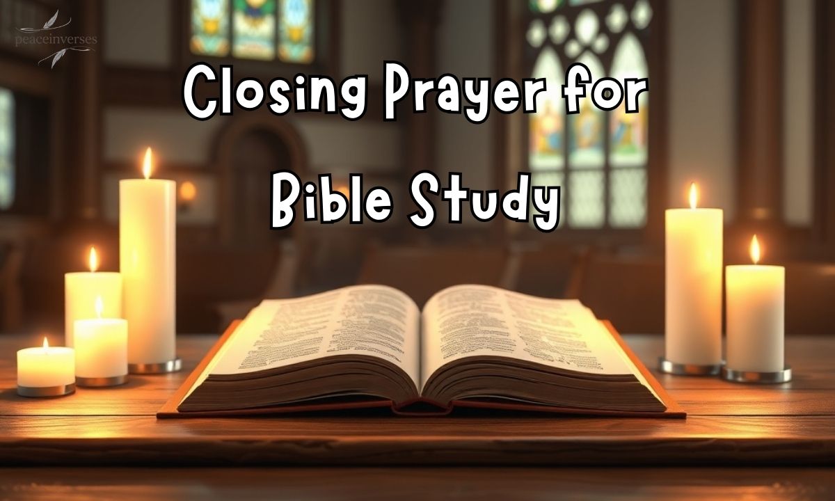65 Powerful Closing Prayer for Bible Study – End Your Session with God’s Blessings