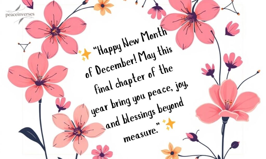 Amazing Happy New Month December Messages
