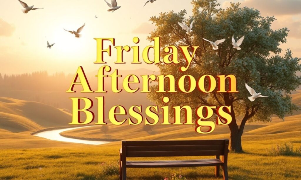 Friday Afternoon Blessings