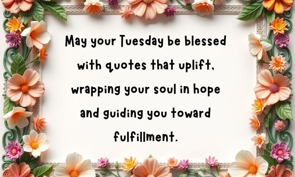 Inspirational Tuesday Blessings Quotes