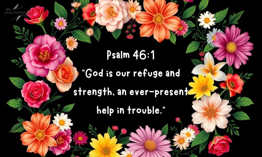 Old Testament Bible Quotes on Black Background