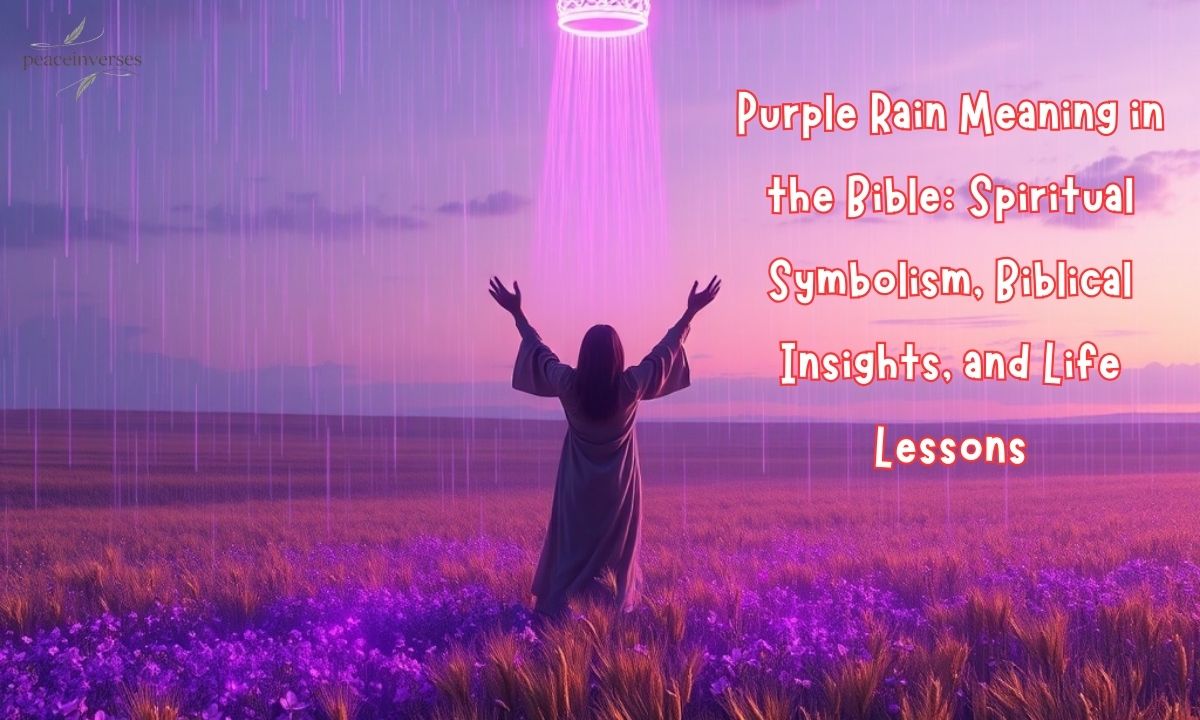 Purple Rain Meaning in the Bible: Spiritual Symbolism, Biblical Insights, and Life Lessons