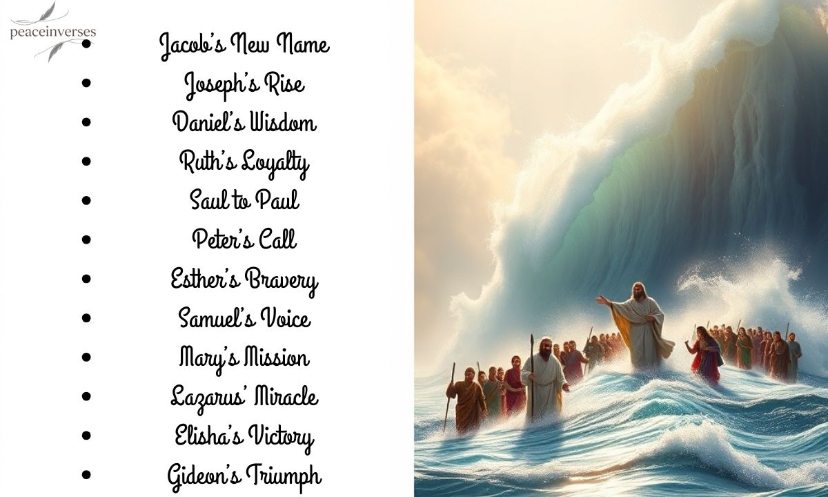 12 Inspiring Bible Stories How God Transforms Lives Through Faith, Miracles, and Divine Power