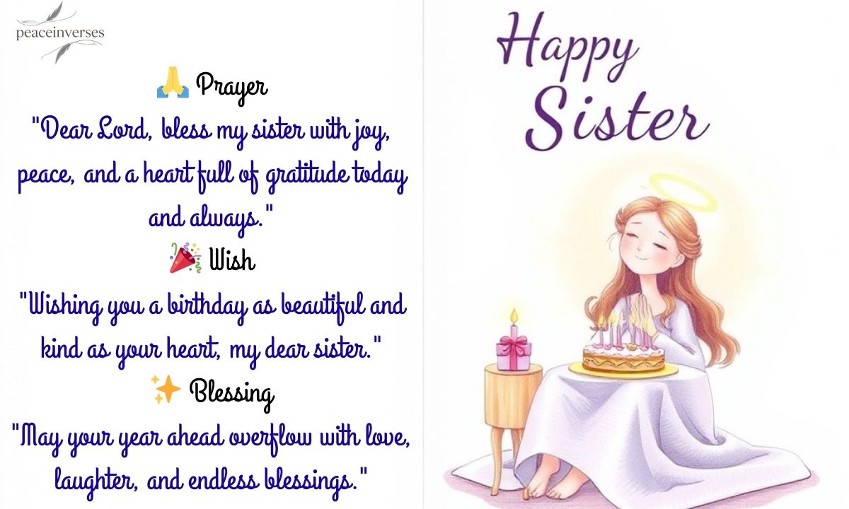 280+ Happy Birthday Prayer for My Sister – Blessings & Wishes