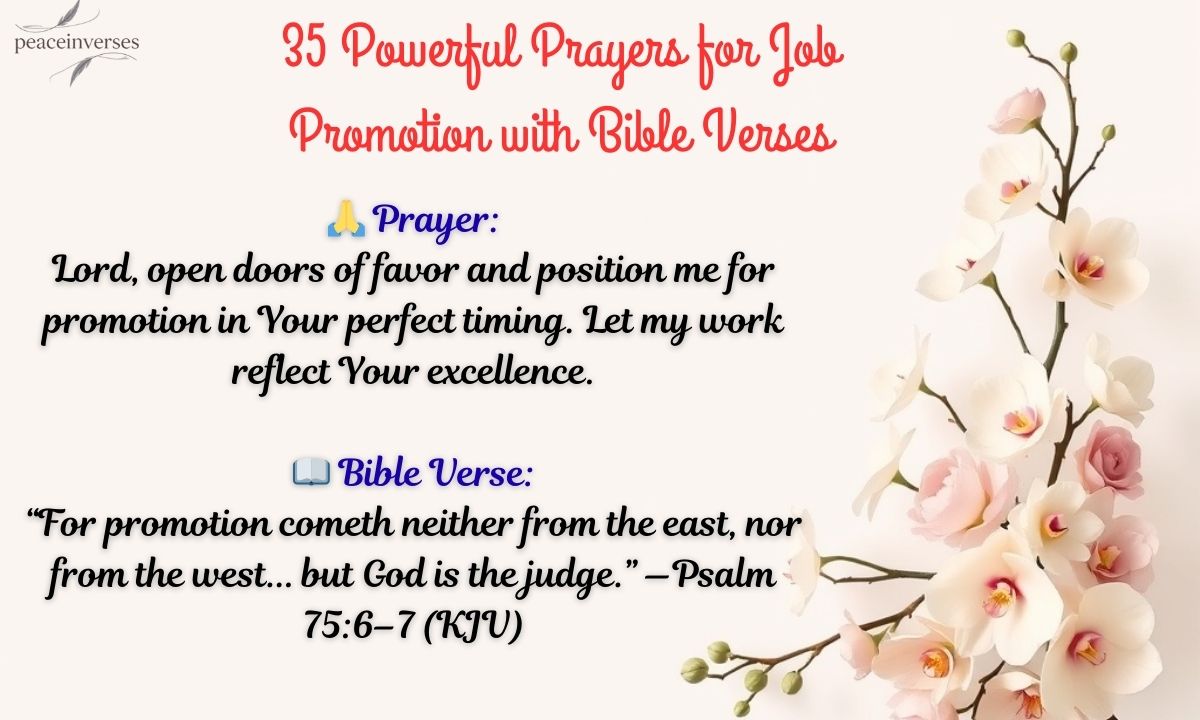 35 Powerful Prayers for Job Promotion with Bible Verses