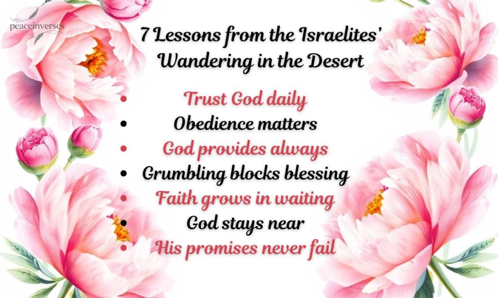 7 Lessons from the Israelites’ Wandering in the Desert