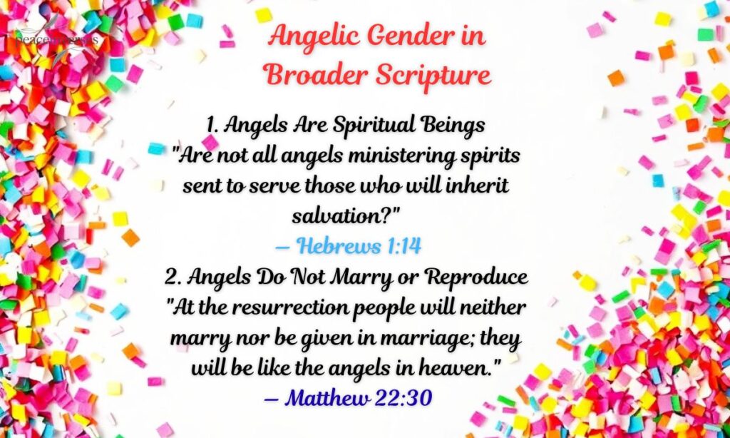 Angelic Gender in Broader Scripture