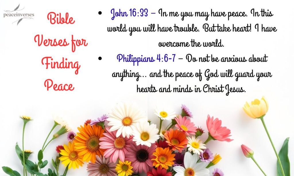 Bible Verses for Finding Peace 