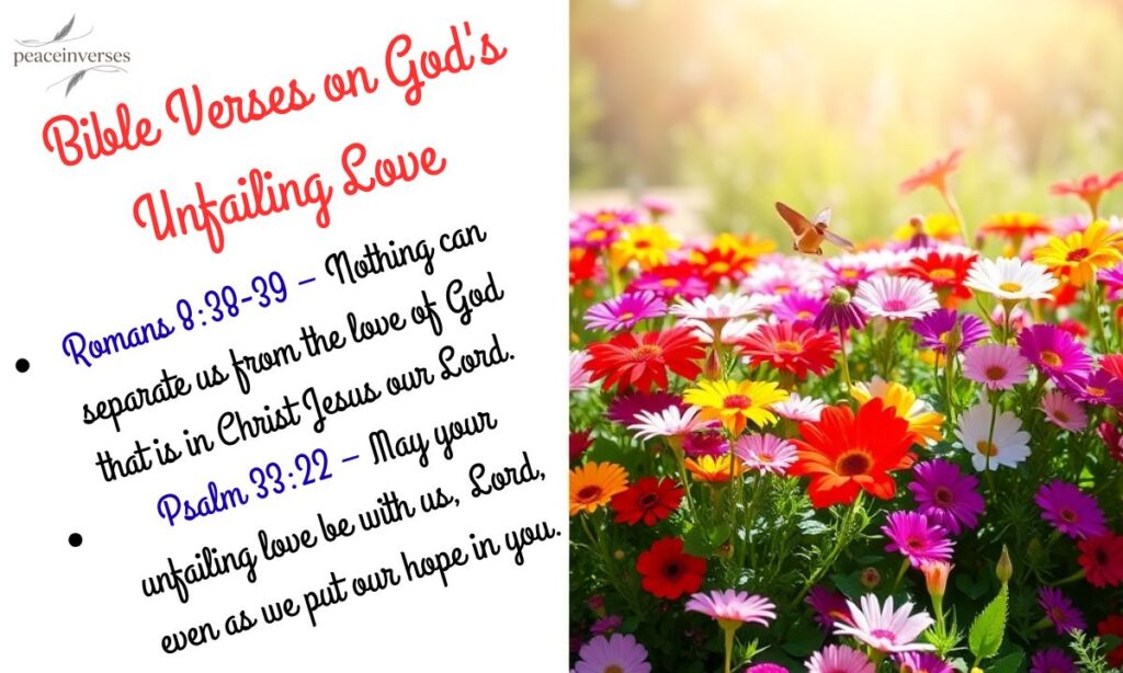 Bible Verses on God's Unfailing Love 