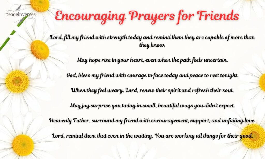 Encouraging Prayers for Friends