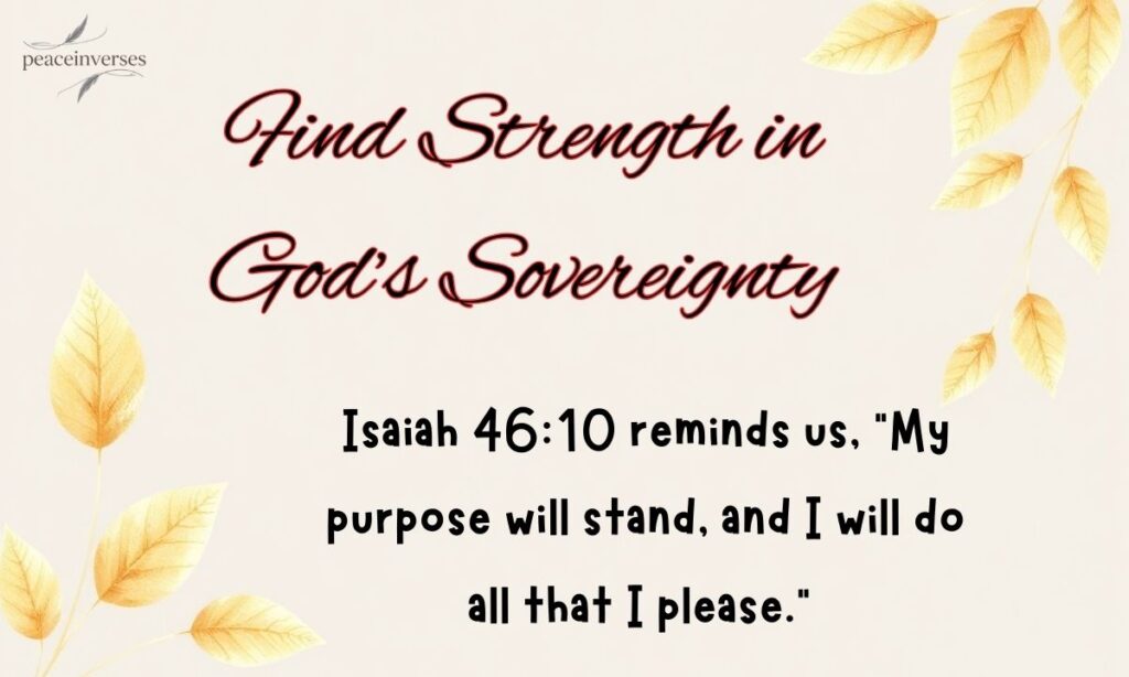 Find Strength in God’s Sovereignty