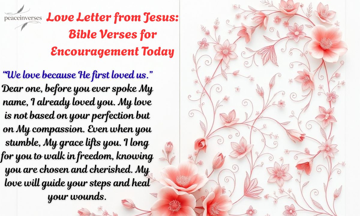 Love Letter from Jesus: Bible Verses for Encouragement Today