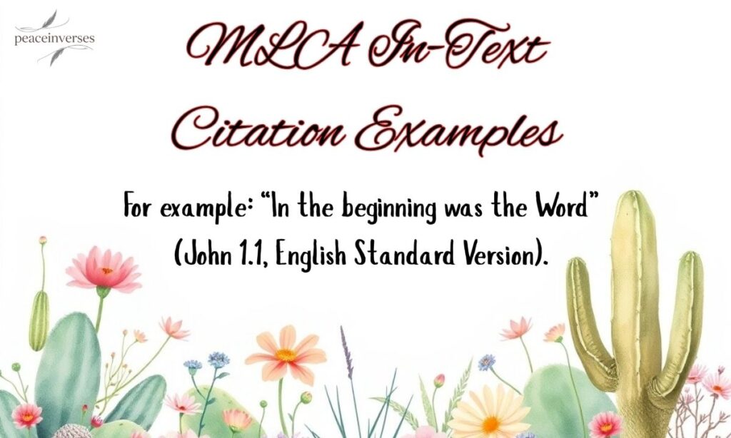 MLA In-Text Citation Examples