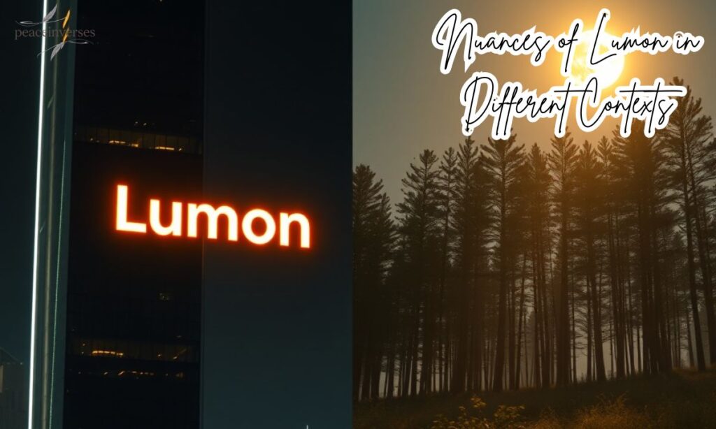 Nuances of Lumon in Different Contexts