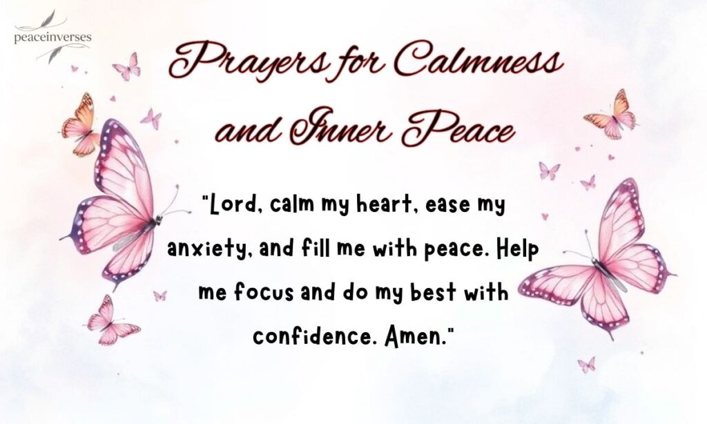 Prayers for Calmness and Inner Peace