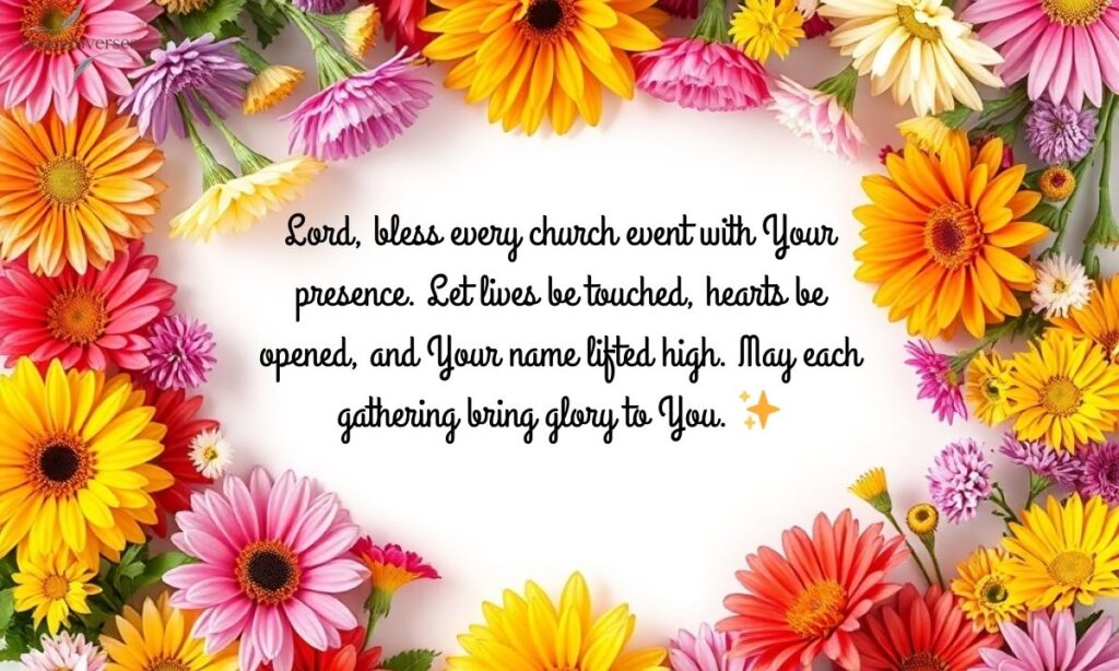 Prayers for Church Events and Gatherings