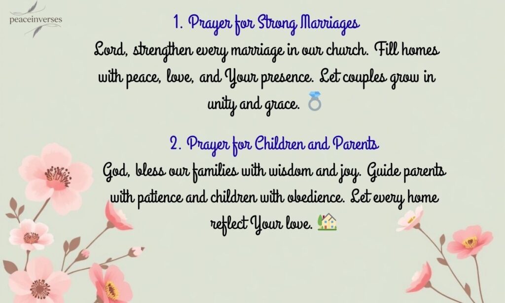 Prayers for Families in the Church