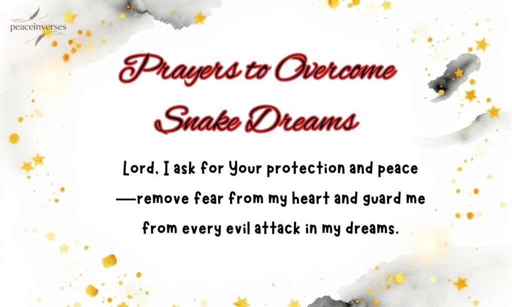 Prayers to Overcome Snake Dreams