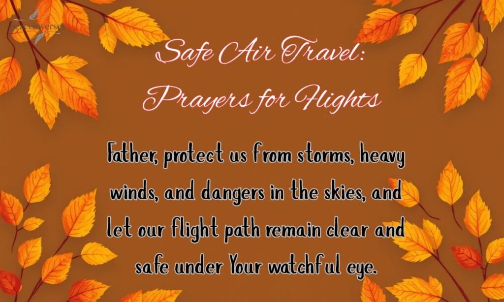 Safe Air Travel: Prayers for Flights