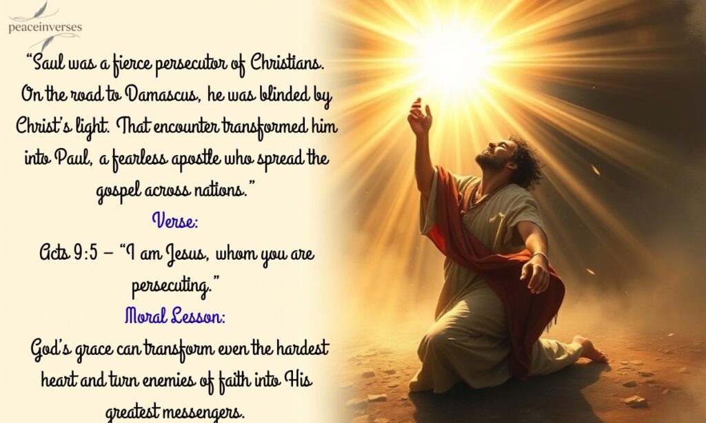 Saul to Paul: Blinded by Christ’s Light