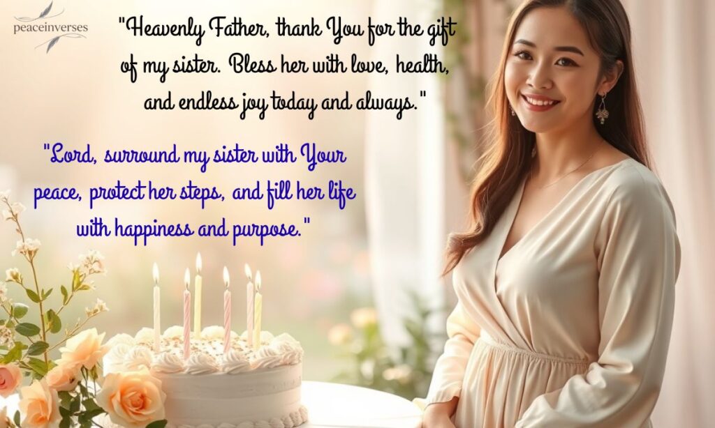 Short Birthday Prayers for Sister