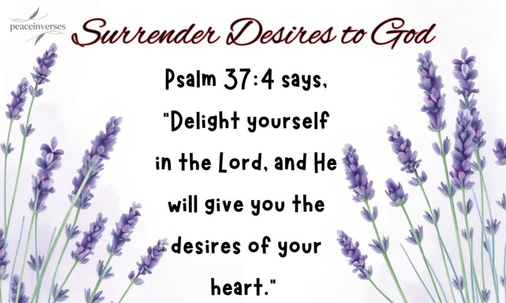 Surrender Desires to God
