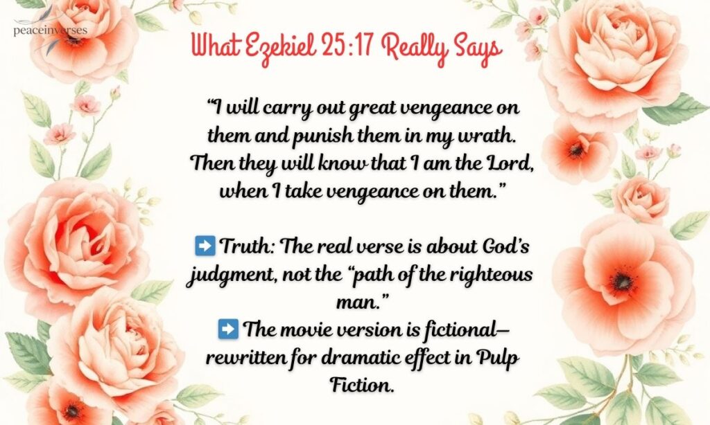 What Ezekiel 25:17 Really Says