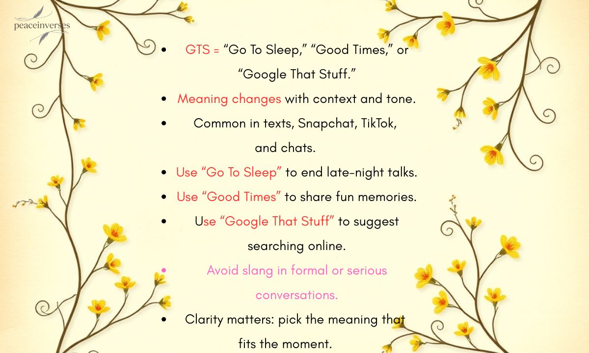 GTS in Texting: Meanings, Examples, and How to Use It in 2025