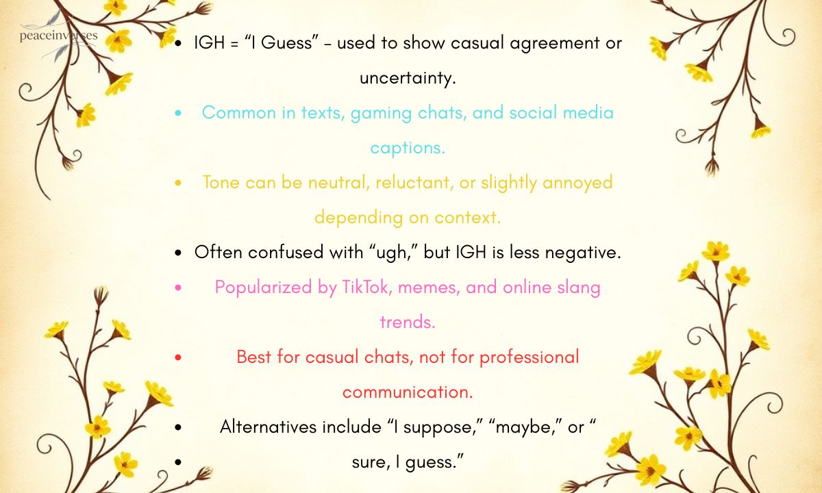 IGH Meaning in Text, Gaming, and Social Media