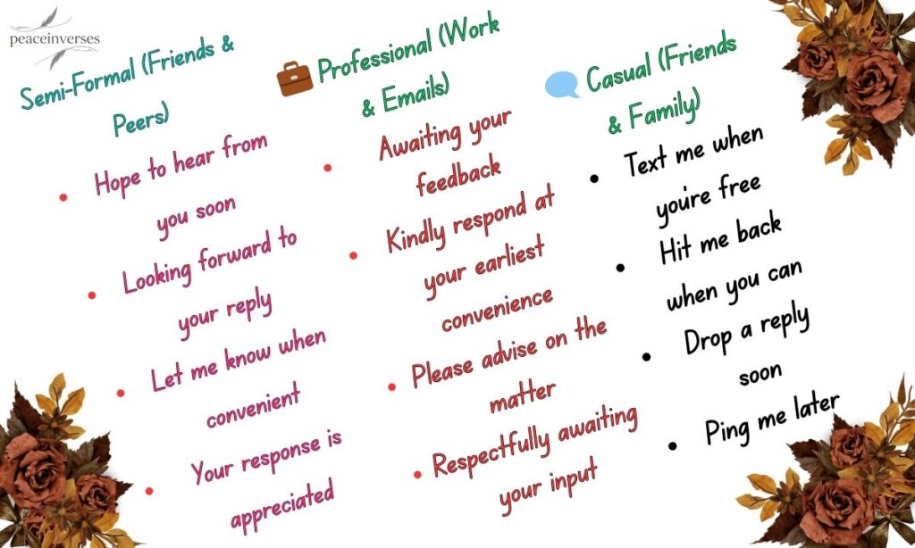 Polite Alternatives to RS for Clear and Courteous Messaging