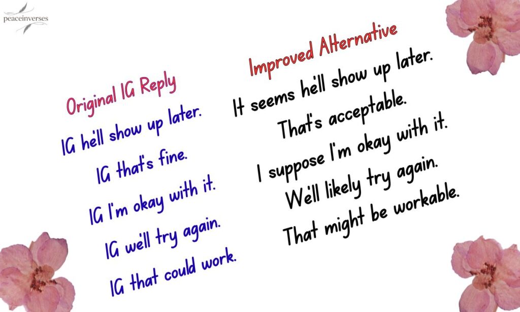 Rewriting Casual Replies with Better Alternatives