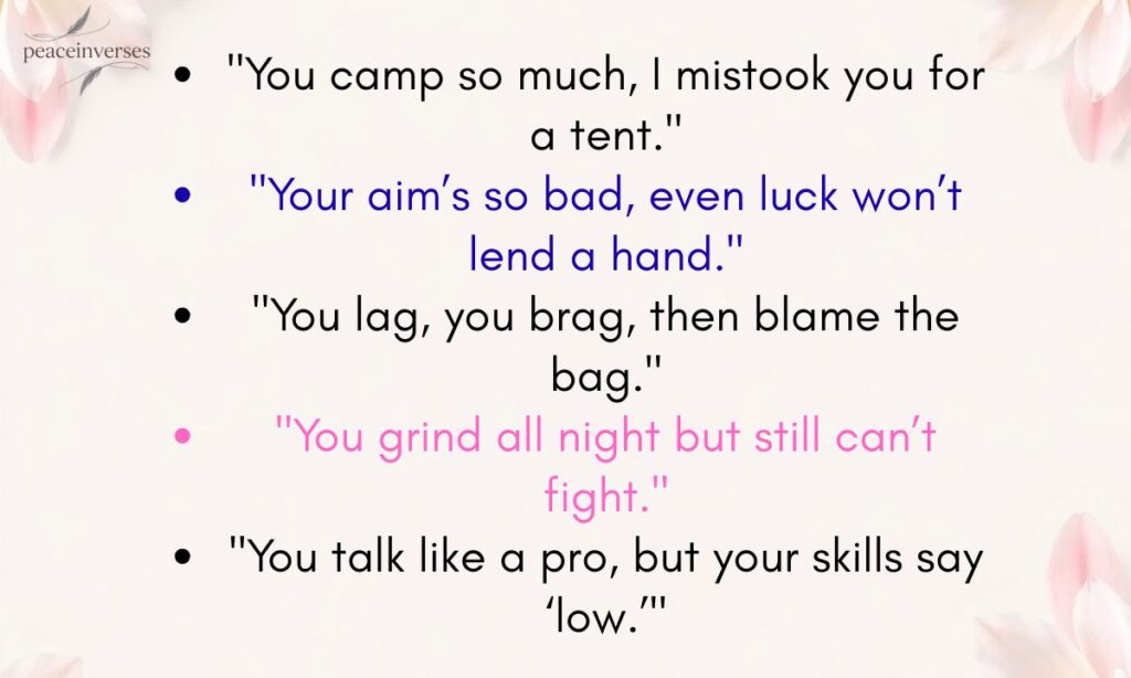 Roasts That Hurt and Rhyme for Gamers